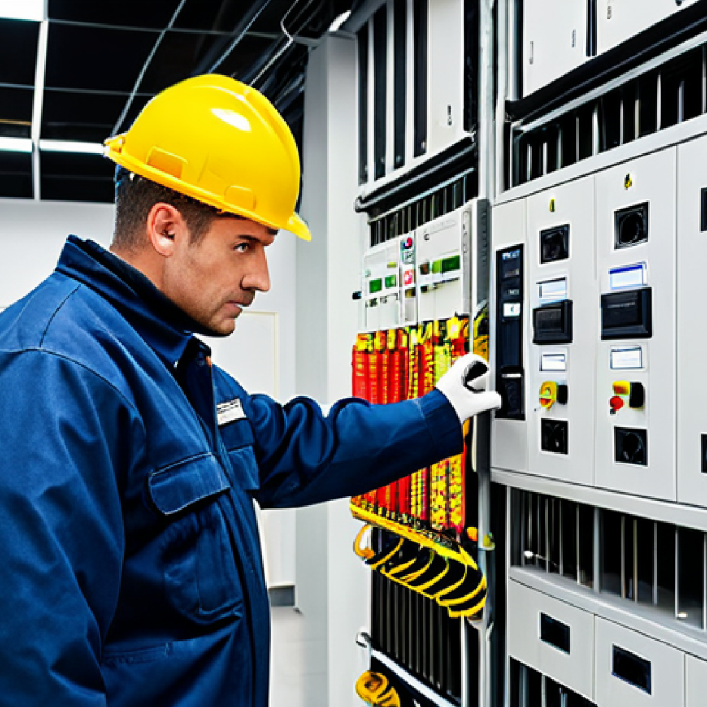 화재안전관리기술자의 주요 직무 분석 - Fire Safety Inspection**

"A fire safety technician in professional attire, inspecting electrical wi...
