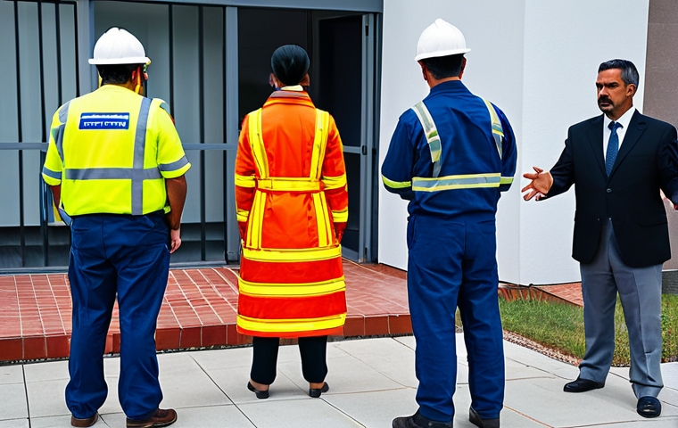 화재안전관리기술자의 주요 직무 분석 - Fire Safety Inspection**

"A fire safety technician in professional attire, inspecting electrical wi...