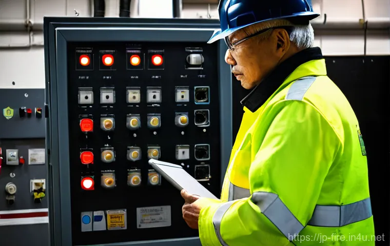 화재안전관리기술자의 주요 직무 분석 및 개선 - **Prompt 2: Smart Fire Detection Command Center**
Inside a brightly lit, high-tech control room ... 화재안전관리기술자의 주요 직무 분석 및 개선 - **Prompt 2: Smart Fire Detection Command Center**
Inside a brightly lit, high-tech control room ...