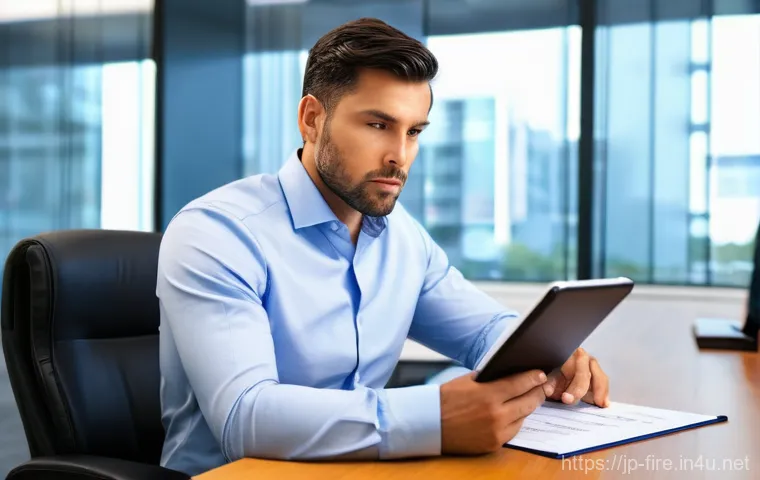 화재안전관리기술자 면허 유지 요건 - **Prompt 1: "A dedicated male fire safety management professional in his late 30s, with short, neat ...