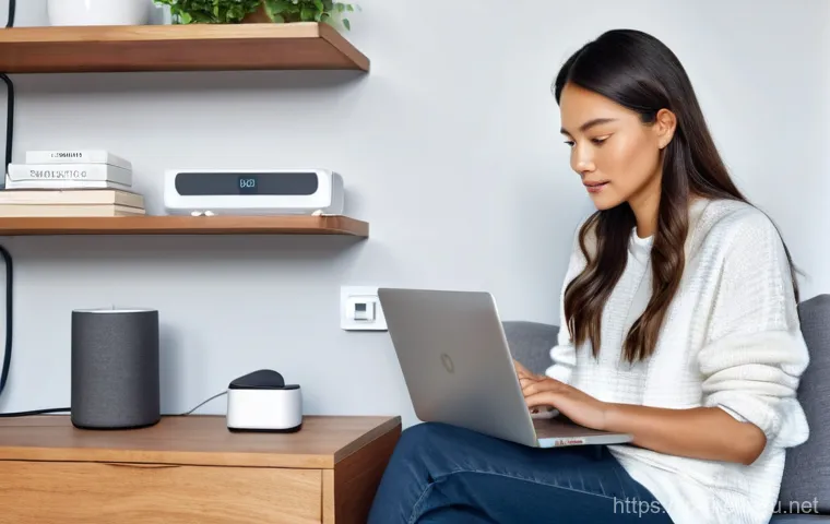 화재안전관리 실무와 관련된 주요 법령 요약 - **Smart Home Safety & Lithium-ion Batteries:**
    A contemporary, well-lit living room. A woman in ...