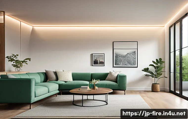 화재안전관리 실무와 관련된 IT 기술 활용 - **Prompt:** A visually stunning depiction of advanced IoT fire safety sensors integrated seamlessly ...